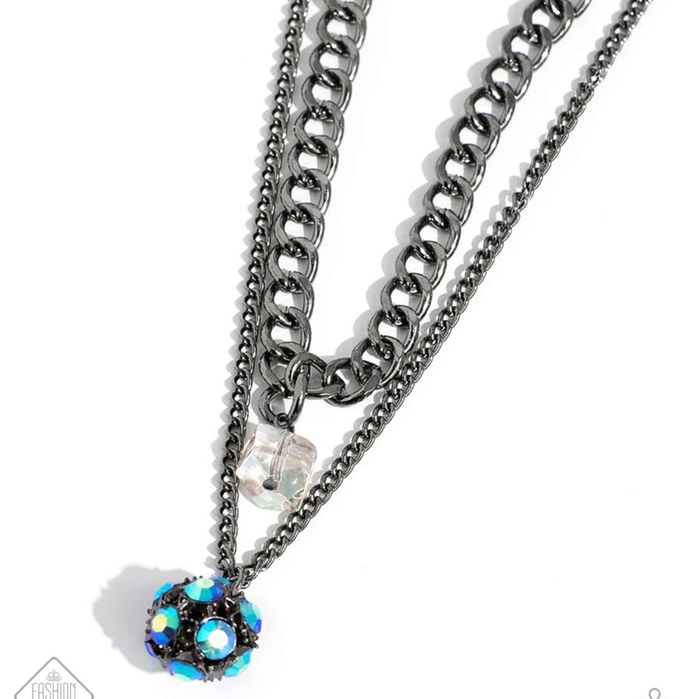 Fashion Jewelry Black and Blue Statement Necklace Flair for the Fierce Fashion
